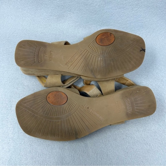 Beautifeel Tan Suede Wedge Slingback Square Toe Comfort Sandals Size EU 37/US 6 - Picture 16 of 16